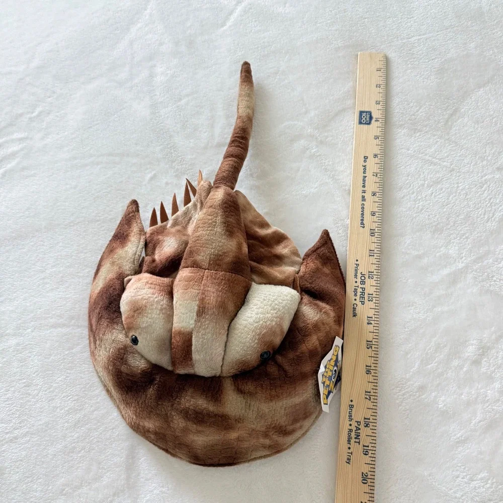 The Petting Zoo Horseshoe Crab Plush Kids Brown Sea Creature New